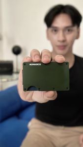 NOMADICO Pocket Lite Aluminum RFID Wallet – Slim Minimalist Card Holder (1-12 Cards 5-8 Bills)