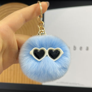 ของขวัญตุ๊กตาสัตว์น่ารัก ห้อยกระเป๋า หัวเข็มขัด ห้อยกุญแจรถ ขนกระต่ายน่ารัก ขนาดเล็ก 5 ซม. ทรงหินปูน