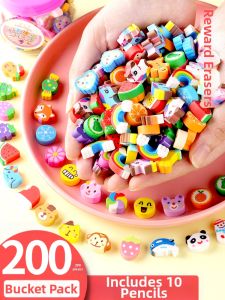 DISCO BEAR | Cute Cartoon Designed Mini Erasers for Kids