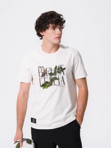 FILA CORE LIFESTYLE HERITAGE DREAM JUNGLE Men Short Sleeves T-Shirt (Black / White)