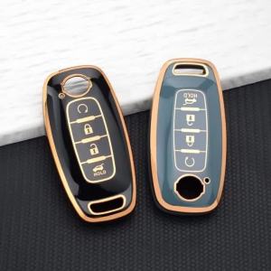 4 Buttons Premium TPU Remote Key Fob Protective Cover for Nissan Altima X-trail T33 Qashqai J12 Ariya Teana 2022-2026 Keychain