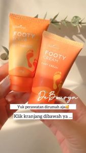 DeBiuryn Perawatan Kulit Kaki Pecah Kering Bersisik Kusam Footy Cream & Scrub | Tumit Telapak Kaki Mulus Sehat