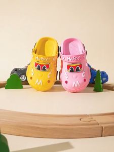 Kids Sandals Baby Shoes Childrens Slippers Boys Girls Anti-slip Slippers LED Light Cartoon Car Cool