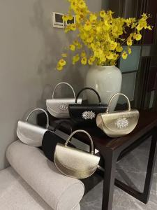 UGALS | Elegant Crystal-Embellished Square Bag