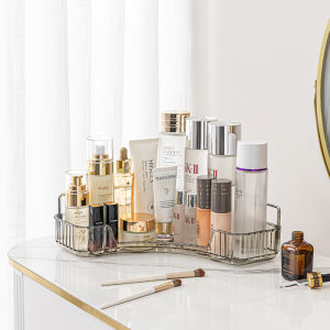 Cosmetics Storage Box Desktop Skincare Shelves Corner Dressing Table Lipstick Perfume Triangle Toiletries Storage Holder