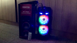 Sing-E ZQS4270M Portable Bluetooth Speaker LED Model IPX7 Waterproof Speaker RGB High-Resolution Sound with Microphone Long Battery Life with mic