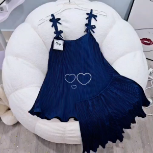 Set đùi lụa voan chiffon dập ly chéo lưng có tăng chỉnh siêu trẻ siêu xinh form dưới 60kg