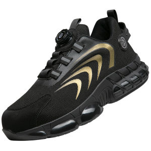 Summer Low Cut Steel Toe Safety Shoes Anti Smash Puncture Proof Breathable Odor Resistant Wear Resistant Men Work Boots