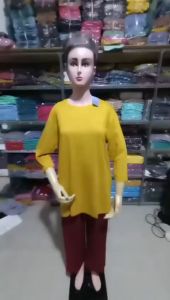 Kaos Oblong Wanita Lengan 7/8 Kekinian Spandek Rayon Ukuran L XL XXL