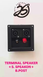10 BUAH TERMINAL BOX SPEAKER BIDING POST 2 SOCKET SPEAKON ups TERMINAL 2 IN 1 TERMINAL SPEAKER 2 SOKET SPIKON 9CM ups STABILIZER