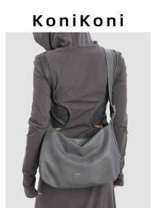 KoniKoni Genuine Leather Tote Bag Women Large Capacity Commuter Crossbody Bag 2025 New Single Shoulder Big Bag Trendy Niche