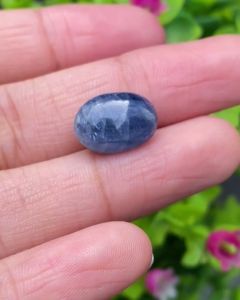 พลอย ไพลิน Blue Sapphire 10.75 กะรัต (Cts.) พลอยแท้ อัญมณีมงคลประจําวันเกิด เครื่องประดับพลอย