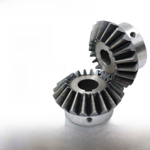 เกียร์ทรงร่มภายในมาตรฐาน 2 โมดูล 4 โมดูล ร่องทรงเข็ม 45 ชั้นเหล็กกล้าฮีทท์ 90 องศา ชุดเกียร์แบบติดตั้งภายนอก