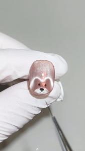 Shinycat Magnet Cat Eye Kawat Love Nail Art Hand Made Cat Eye Beruang Dan Kelinci Magnet Silver Cat Eyes Nail Art Tools