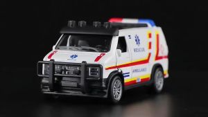 Đồ chơi mô hình xe ô tô cảnh sát cứu hỏa cứu thương bằng hợp kim chạy cót