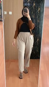 CLANA LUNA CARGO/CARGO PANTS SAKU TIMBUL PENSIL KNIT SEMI JUMBO