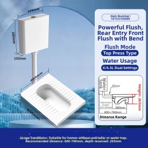 JOMOO | Easy Clean Anti-Odor Squat Toilet Set