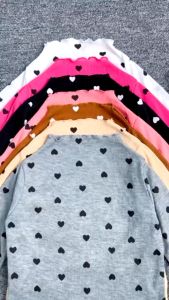 QR - RFS OOTD KAOS LENGAN PANJANG MOTIF LOVE / TURTLE NECK LOVA / KAOS LEHER TINGGI / PAKAIAN ANAK KEKINIAN