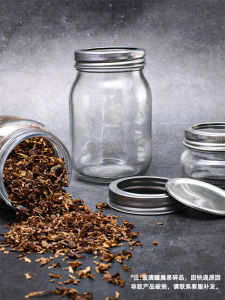 Hộp Đựng Thuốc Lá Mason Glass Sealed Tin Hộp Đựng Thuốc Lá Khô Ống Hút Ướp Lạnh Hộp Đựng Thuốc Lá Phụ Kiện Bảo Quản