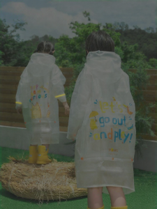 shukiku | Waterproof Childrens Raincoat with Backpack Slot