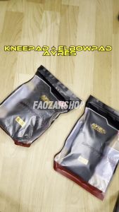 Kneepad Ayres Elbowpad Deker Pelindung Lutut dan Siku Olahraga Futsal Sepakbola Warna Hitam Putih