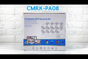 tuya ชุดกล้องวงจรปิดแบบมีสาย 8 ตัว พร้อม NVR สีดำ CMRK-PA08