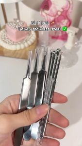 MAANGE 4Pc/7Pcs Blackhead Removal Kit Stainless Steel Removal Pore Acne Cleanser Facial Care Tool Set