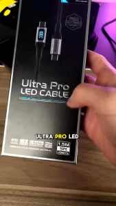 X.One PD 100W USB-C To USB-C Digital LED Cable for iPhone 16 Fast Charging Support SFC 2.0 - Ultra Pro Cable