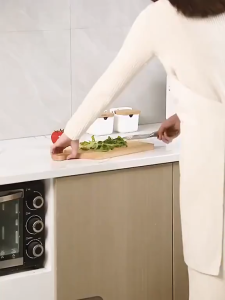 Thùng rác treo tủ bếp gấp gọn thông minh 10L có ngăn đựng túi rác Thùng rác treo tường gấp gọn