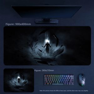 Bandai | New Precision Edge Locking Leather Mouse Pad Anime Dragon Ball Multi-size Office Leather Mouse Pad Boys Cartoon Gaming Table Mat
