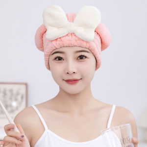 Dày Dặn Mũ Tóc Khô Nhanh Siêu Thấm Nước Nữ Khăn Tóc Dễ Thương Mũ Tắm Mũ Sấy Tóc Dài Vỏ Tóc Khô Nhanh