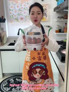 Electric Egg Cooker 220V 150W Rapid Boiler Steamer 6 Egg with Auto Shut Off Safety Feature Breakfast Machine for Kitchen