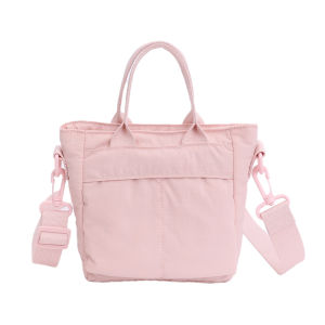 2025 New Casual Japanese Style Womens Multi-Pocket Versatile Small Crossbody Tote Bag Commuter Soft Nylon Handbag