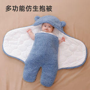 Thickened Lamb Velvet Baby Carrier Sleeping Bag Autumn Winter Newborn Infant Anti-startle Sleep Bag Dual Use Maternity And Baby Supplies