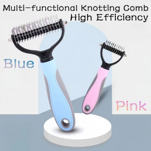 Pet Hair Removal Comb Dog Cat Hair Brush Comb Floating Hair Cleaning Comb Pet Care Tools Flea Remover Comb Pet Cleaning Supplies 猫狗浮毛去除梳子