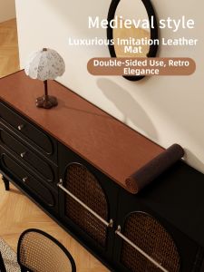SHULIAN | Vintage Water-Resistant Easy-Clean Luxury Feel Table Cover