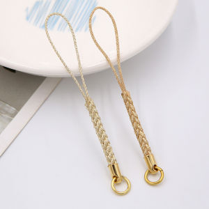 Handcrafted Decorative Cellphone Lanyard Metal Head with Bell