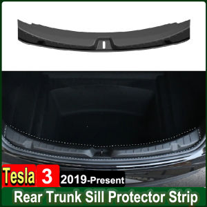 For Tesla Model 3 Highland 2024 2023 Rear Trunk Sill Guard Protector Organizer Anti-scratch Cargo Threshold Protect Strip Trim