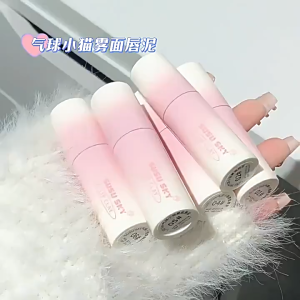 SUSU SKY lipstick matte riasan kecantikan tahan lama coklat matte glasir bibir lipstick Waterproof kosmetik warna gelap matte velvet waterproof lip high pigmented beauty lipstick