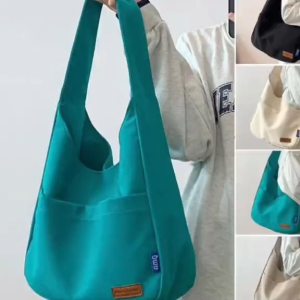 Ready Stock ZGEN04 Korean Big Canvas Bag Women Large Capacity Tote Bag Canvas Student Tote Beg Student Handbag Student (Local Seller)