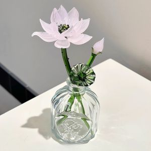 Dép Đế Bằng Bằng Thủy Tinh Trang Trí Bàn TV Cổ Điển Trung Quốc Hương Thơm Hoa Quả Thiết Kế Hình Học Trang Trí Bàn Trang Trí Nhà