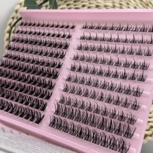 220 pcs ural-style mixed false lashes each with a diameter of 8-16 millimeters feature a D-shaped curl design which can creat