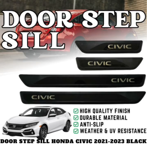 GECA SIDE STEP SILL CIVIC 2021-2023 BLACK (12419)