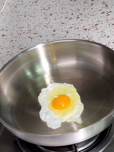 316 Stainless Frying Uncoated Pan Frying Omelet Pan Compatible with Induction Cooker Gas Stove