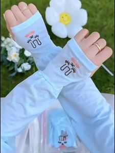 HK MT1781 Sarung Tangan Panjang Manset Jempol Handsock Anti Sinar UV Anti Panas Matahari