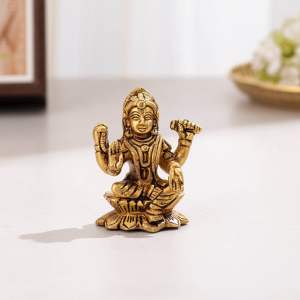 MNT TRADERS Brass Superfine Bala Tripurasundari Idol - 2.5 inch ST853 HOME DECORATION