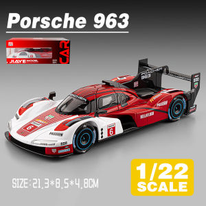 LEO 1:22 Porsche 963 Racing Car Diecast Model Car Alloy Cars Toys Collection Gift For Kids Boy Girl