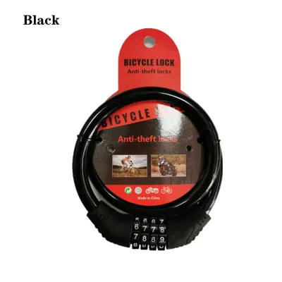 4 Digit Strong Heavy Duty Cycle Security Bicycle Lock Combination Number Bike Lock Password Resettable Padlock Bike Accessories
