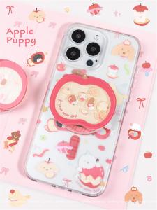 BlueLife New Year  Dog Design Magnetic Phone Case Dual Layer Frosted Protection Cover for  16Pro Max 15 And 14Pro