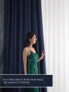 1pc Blackout Curtain With Rings For Living Room Bedroom Window Thermal Insulated draperies Curtains makapal at mahaba